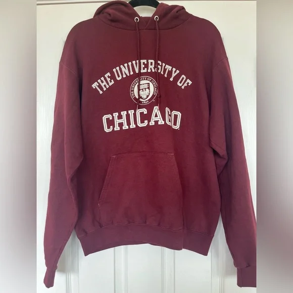 Champion Maroon University of Chicago Hoodie - Picture 2 of 4